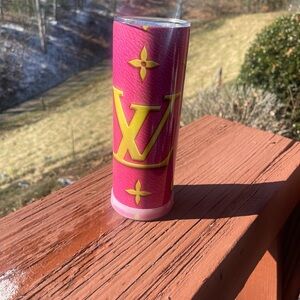 Upcycled LV Tumbler Canister 20oz. NWOT